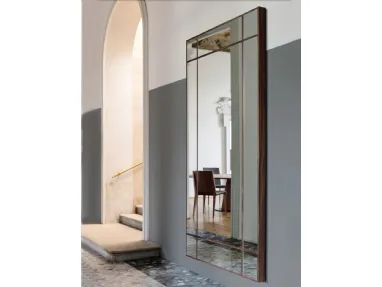 Specchio con decorazioni in legno massello Four Seasons di Porada