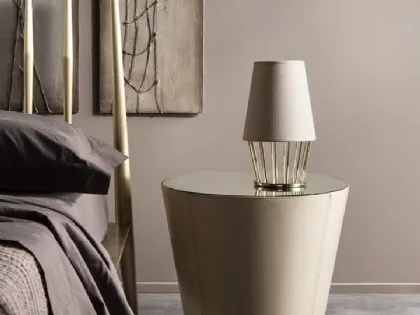 Lampada in tessuto e metallo Sofia Abat-jour di Cantori