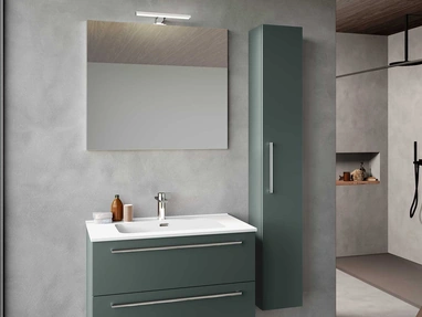 Mobile da Bagno sospeso Block System Slim C41 di Baxar