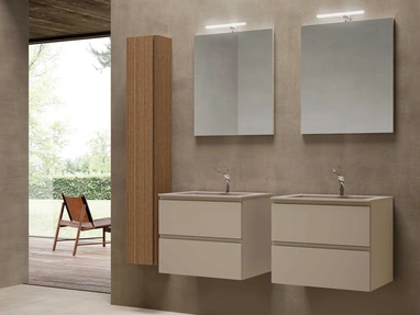 Mobile da Bagno sospeso Block System Syntesi C29 di Baxar