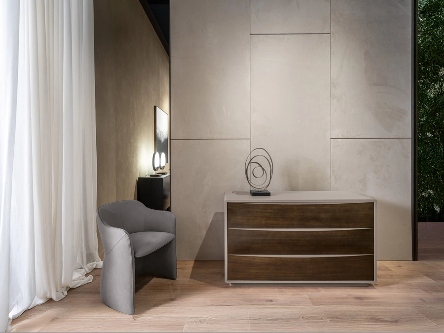 Comò Concetto in legno e metallo di Cantori