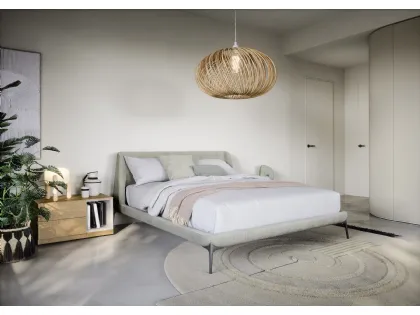 Comodino Easy System in legno di Rovere impiallacciato di Novamobili