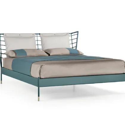 Letto con testiera in ferro battuto Countour di Cantori