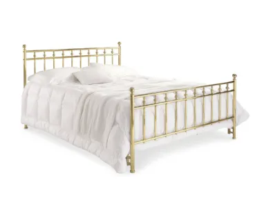 Letto matrimoniale Denis in ottone di Cantori