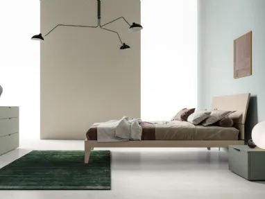 Letto con testiera Fold di Zalf