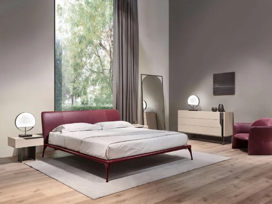 Letto in pelle  Iseo 24 di Cantori