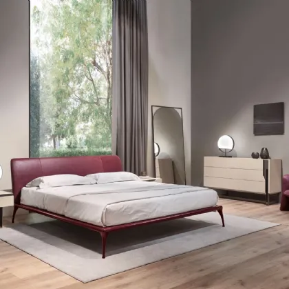 Letto in pelle  Iseo 24 di Cantori