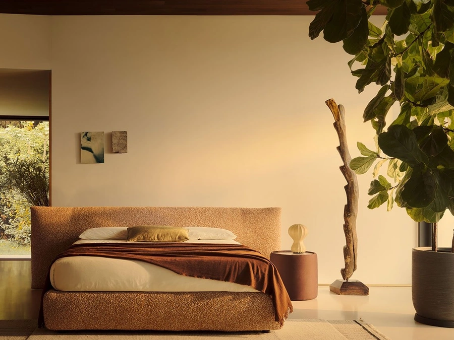 Letto con contenitore Milo di Bolzan Letti