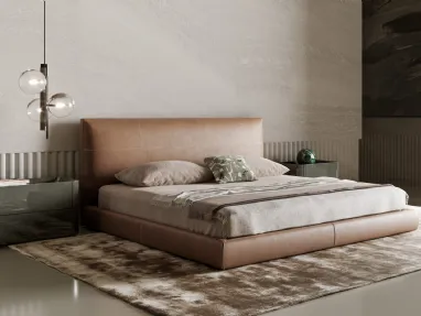 Letto in pelle Oris di Bonaldo