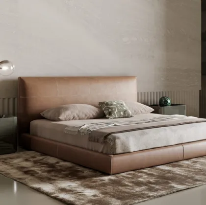 Letto in pelle Oris di Bonaldo