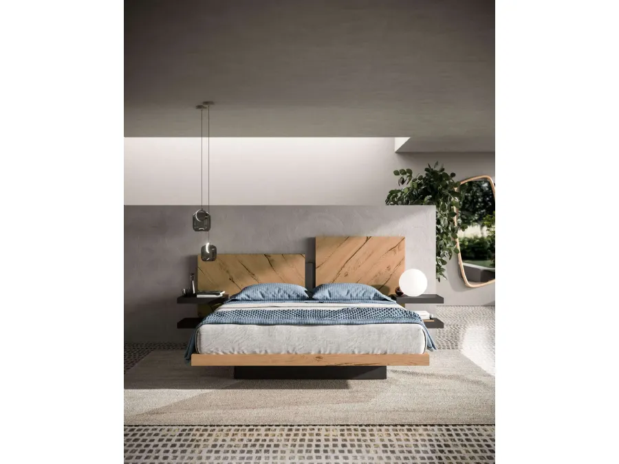 Letto con box contenitore Nazarè di Ozzio