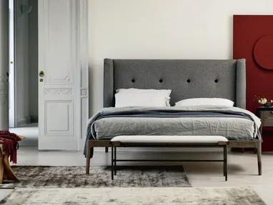 Letto imbottito Ziggy Bed di Porada