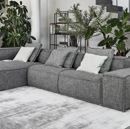 Divano con penisola Peanut BX di Bonaldo