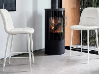 Sgabello in ecopelle Chantal di Bontempi