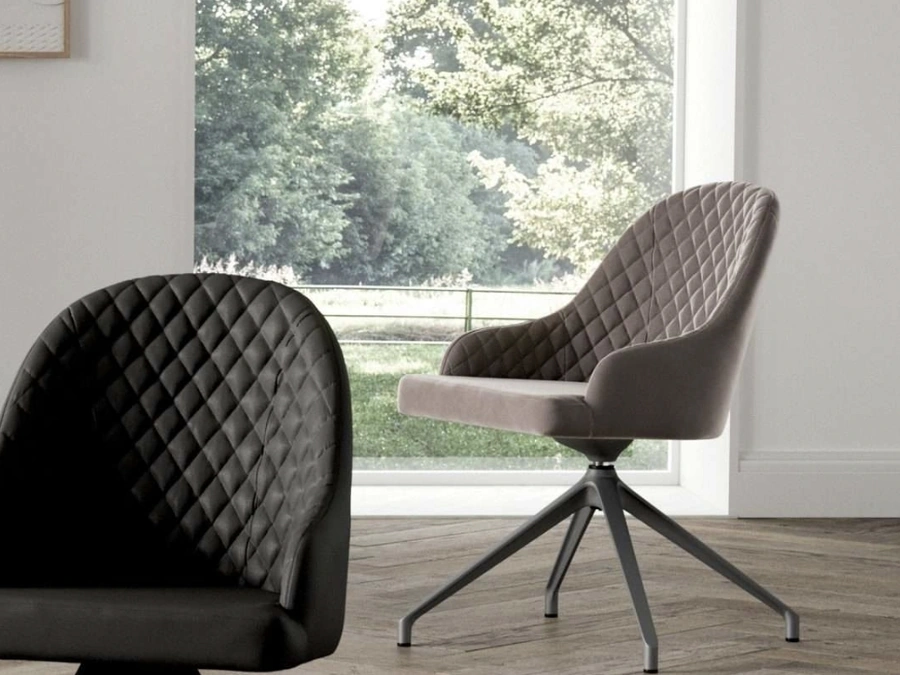 Sedia girevole Gilda di Ozzio