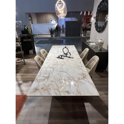 Tavolo allungabile in ceramica Axel di Ozzio