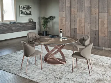 Tavolo Fusion Rotondo di Bontempi