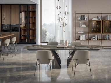 Tavolo in SuperMarmo Kaleido di Bontempi