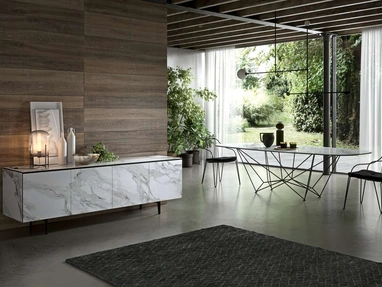 Tavolo Fil8 Fisso in Ceramica di Ozzio