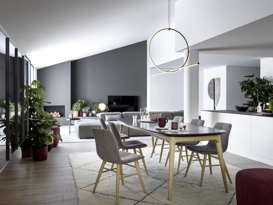 Tavolo Hanami con top in marmo di Novamobili