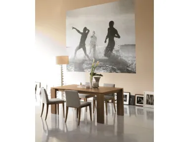 Tavolo moderno allungabile in legno Kevin di Porada