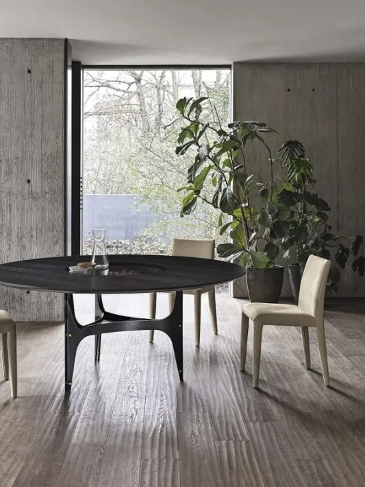 Tavolo moderno con piano in marmo Ziggy Table di Porada