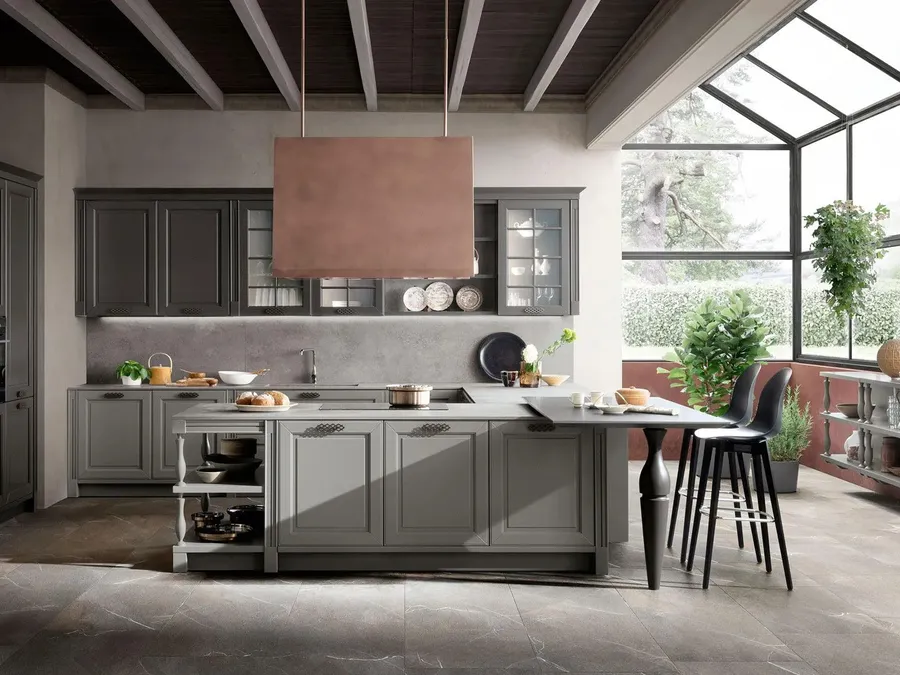 Cucina Classica con penisola Dolcevita 07 di Stosa