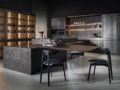 Cucina Design con isola Telero Project 2 di Euromobil