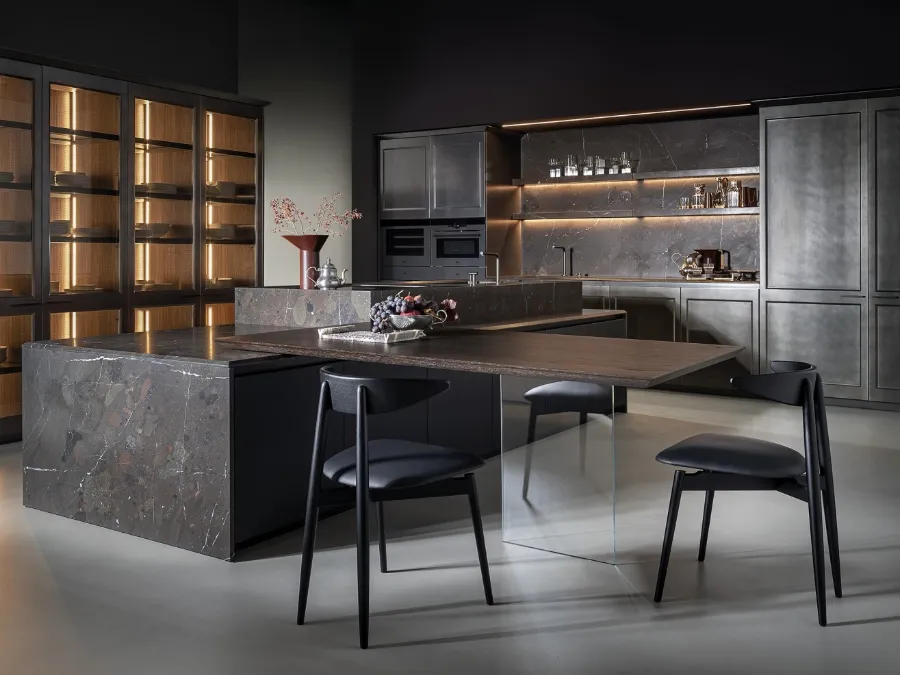 Cucina Design con isola Telero Project 2 di Euromobil