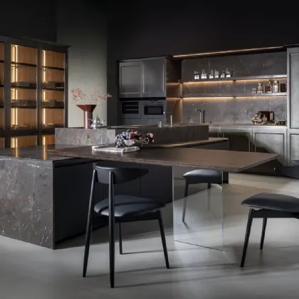 Cucina Design con isola Telero Project 2 di Euromobil