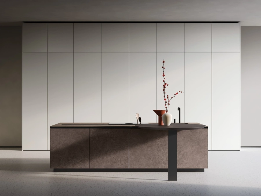 Cucina Design con isola Telero Project 3 di Euromobil