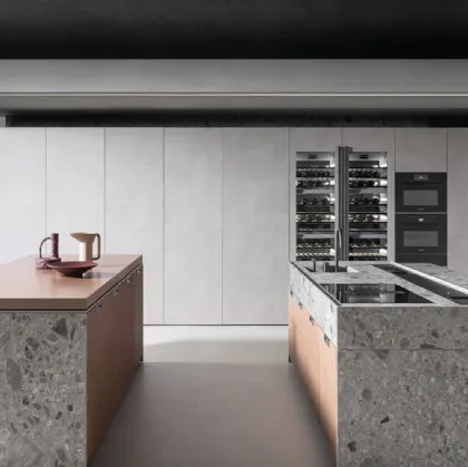 Cucina Design con doppia isola Lain Project 2 di Euromobil