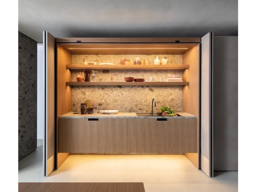 Cucina Design Lain Project 2 monoblocco di Euromobil