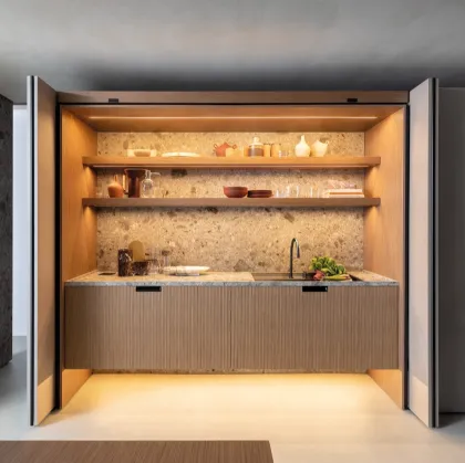 Cucina Design Lain Project 2 monoblocco di Euromobil
