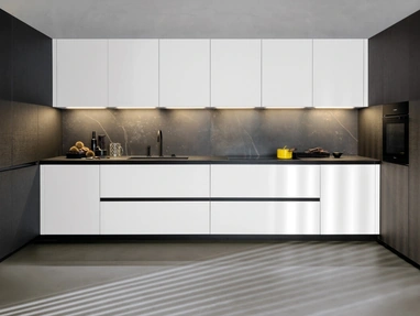 Cucina Design angolare Telero Project 7 di Euromobil