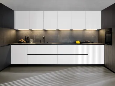 Cucina Design angolare Telero Project 8 di Euromobil