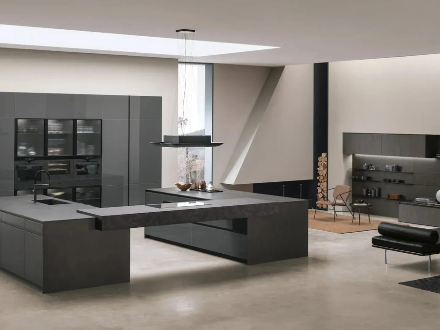 Cucina Moderna con doppia isola Aliant 04 di Stosa
