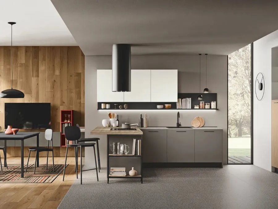 Cucina Moderna con penisola Art-Kaya di Stosa