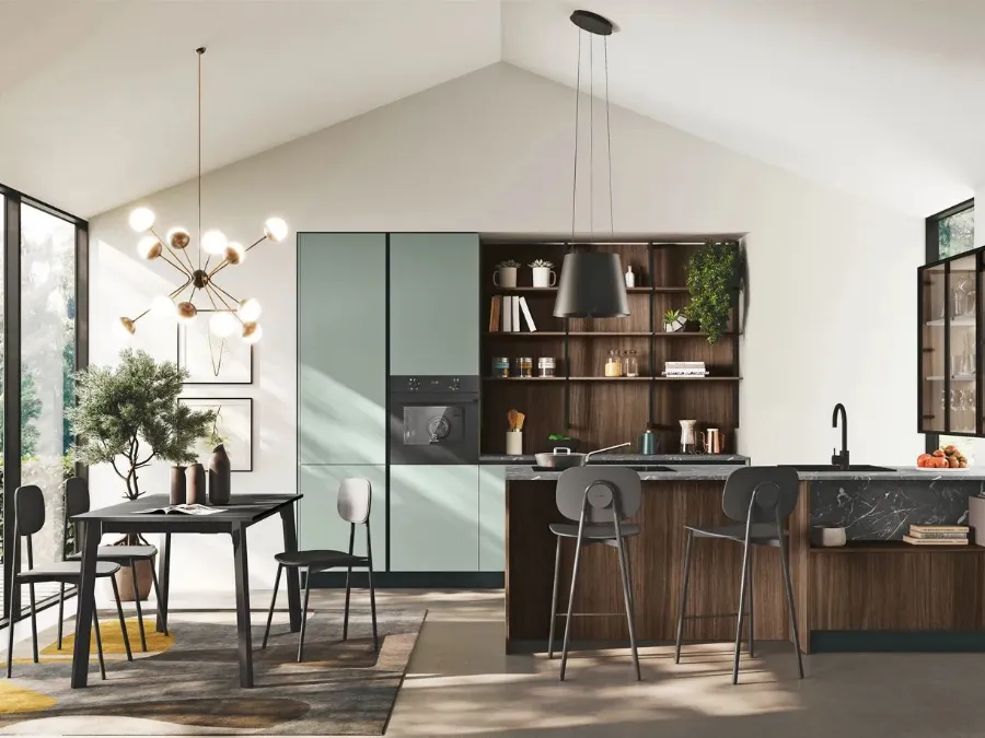 Cucina Moderna con penisola Art-Kaya di Stosa