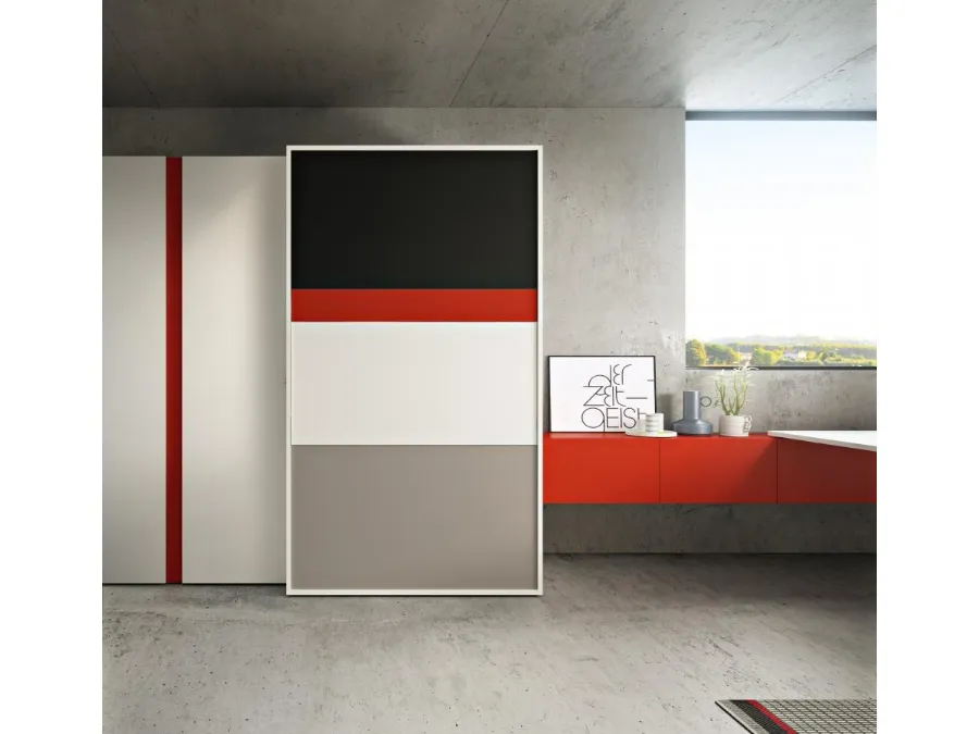 Cucina Moderna Kitchen Box Ambiente 10 minicucina trasformabile e integrabile nei programmi Living & Young System di Clei