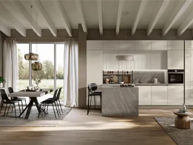 Cucina Moderna con penisola Art-Lumia di Stosa