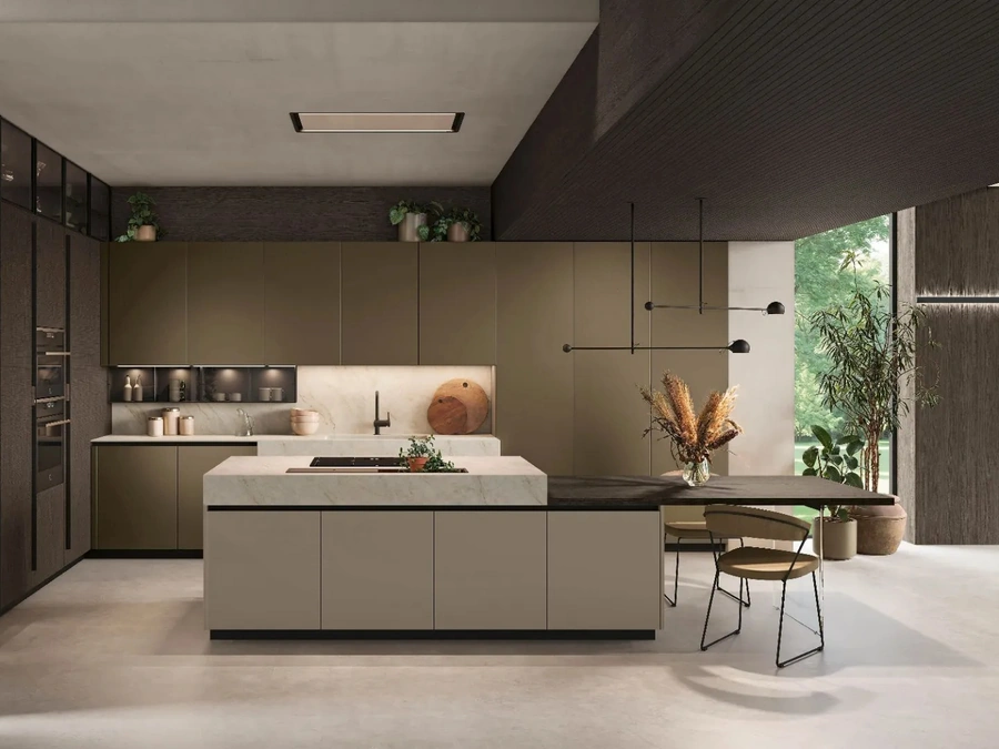Cucina Moderna con isola Metropolis 01 di Stosa