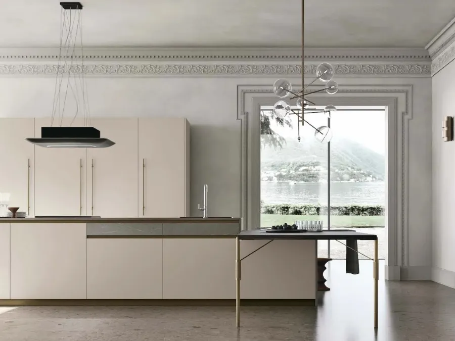 Cucina Moderna con penisola Metropolis di Stosa