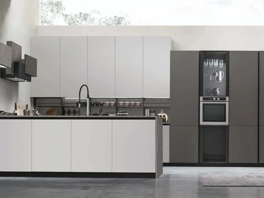 Cucina Moderna con penisola Metropolis 13 di Stosa