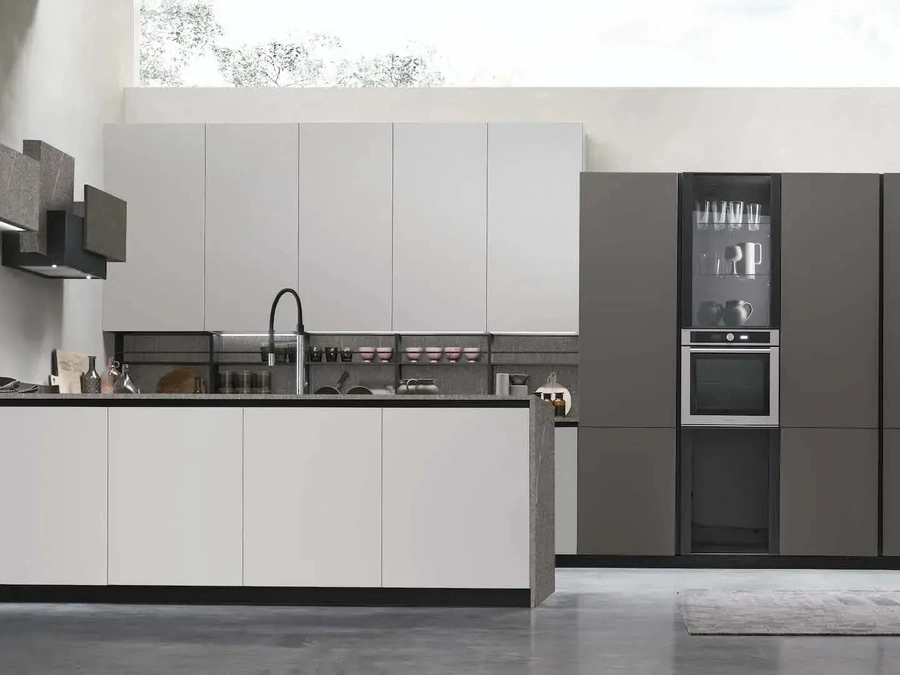 Cucina Moderna con penisola Metropolis 13 di Stosa