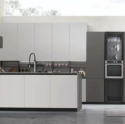 Cucina Moderna con penisola Metropolis 13 di Stosa