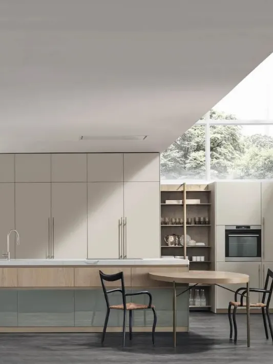 Cucina Moderna con isola Color Trend di Stosa